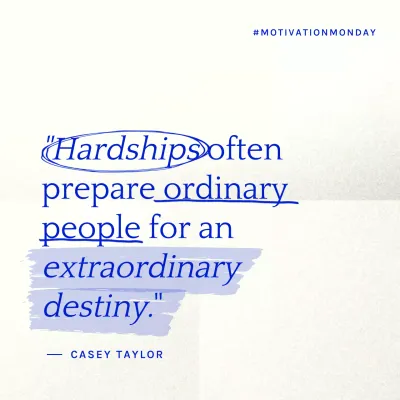 Blue Minimal Motivation Announcement Social Media Post