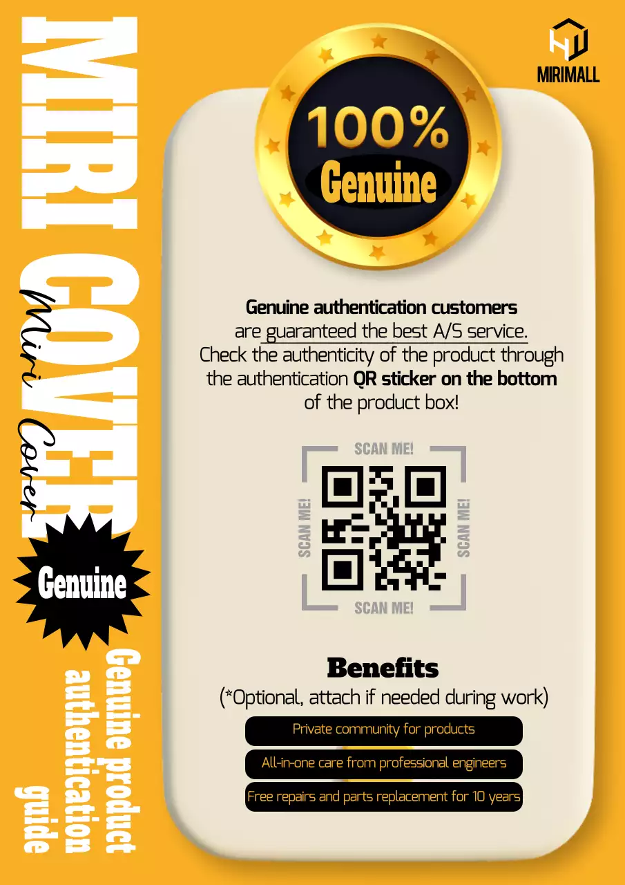 Yellow Professional Product Guide Poster