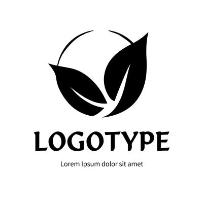 Black Minimal Design Logo