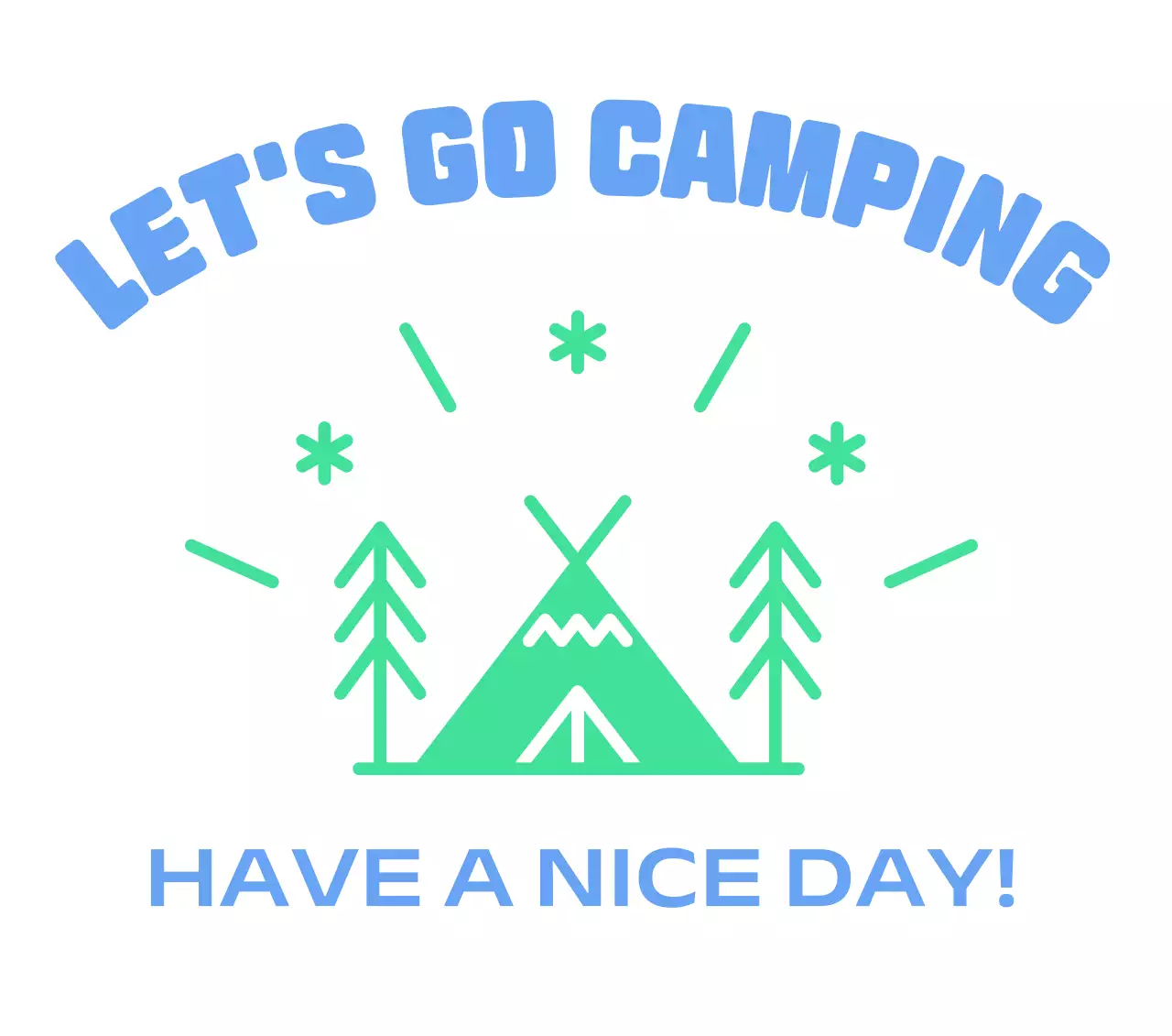 검정 심플 캠핑 광고