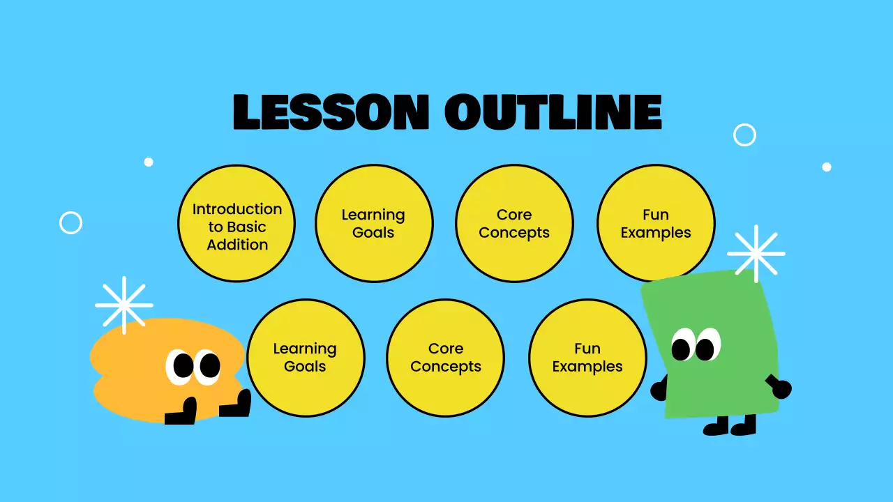 Yellow Simple Math Class Announcement Presentation