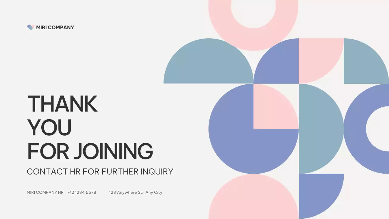 Pink Modern Employee Manual Presentation