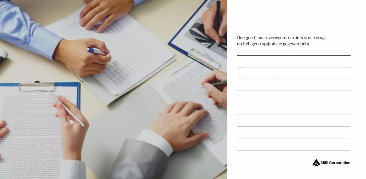 Een eenvoudige bedrijfskalender in grijs