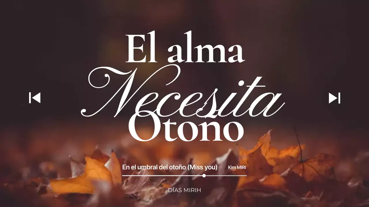 Marrón Vintage Otoño Playlist Miniatura