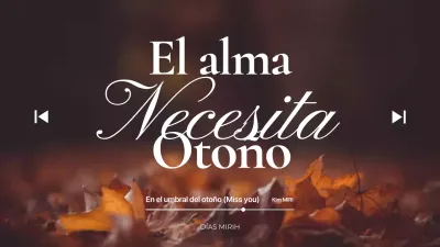 Marrón Vintage Otoño Playlist Miniatura