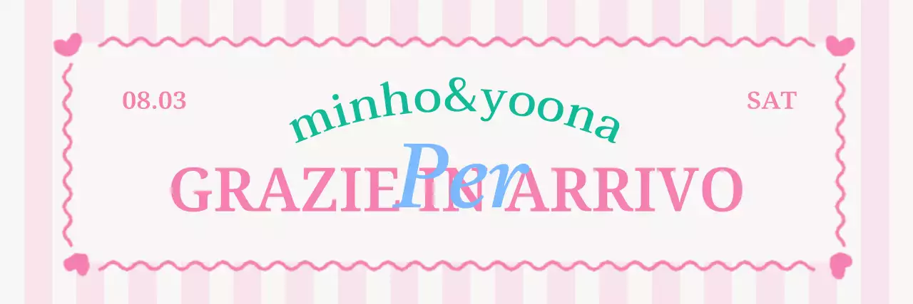 Un regalo di nozze in rosa