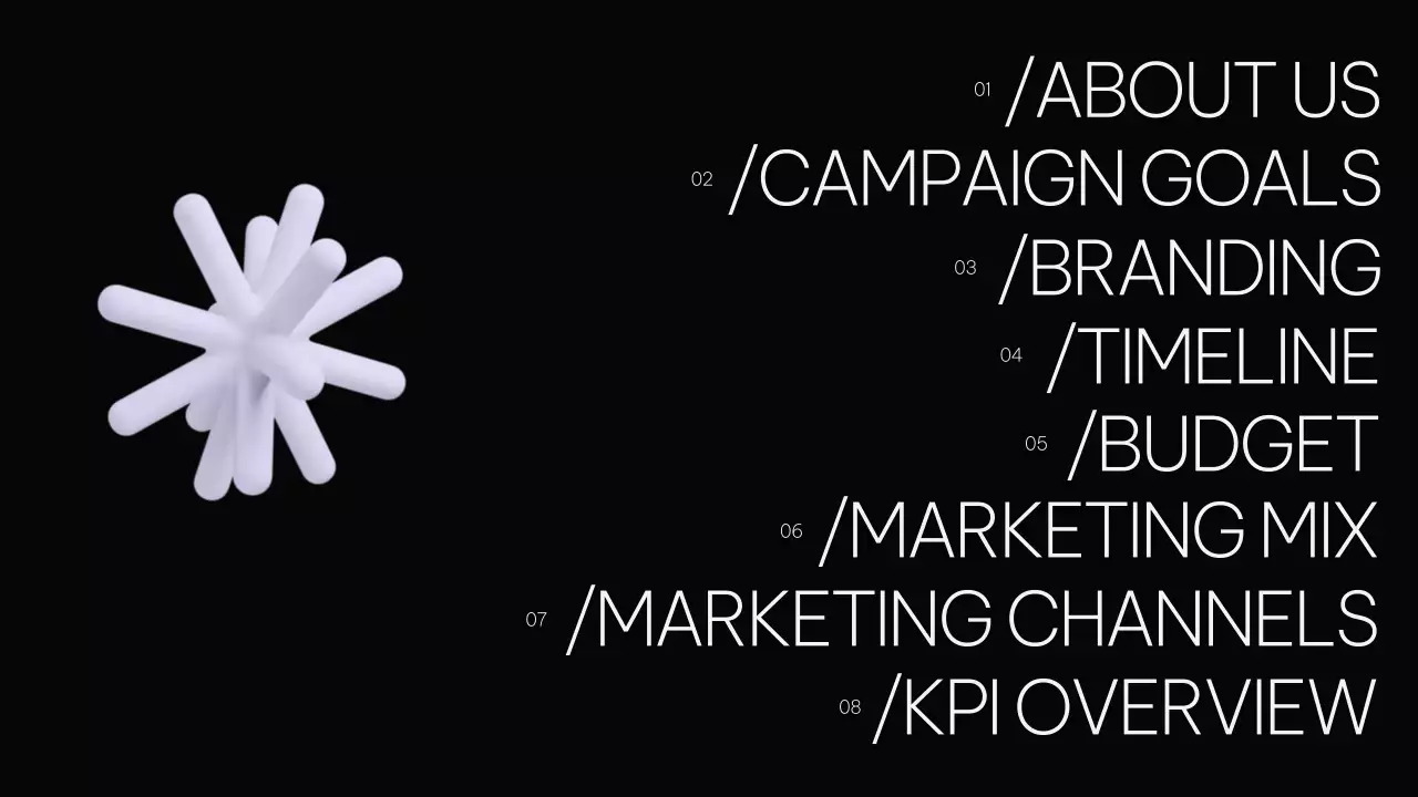 Black Modern Marketing Plan Presentation