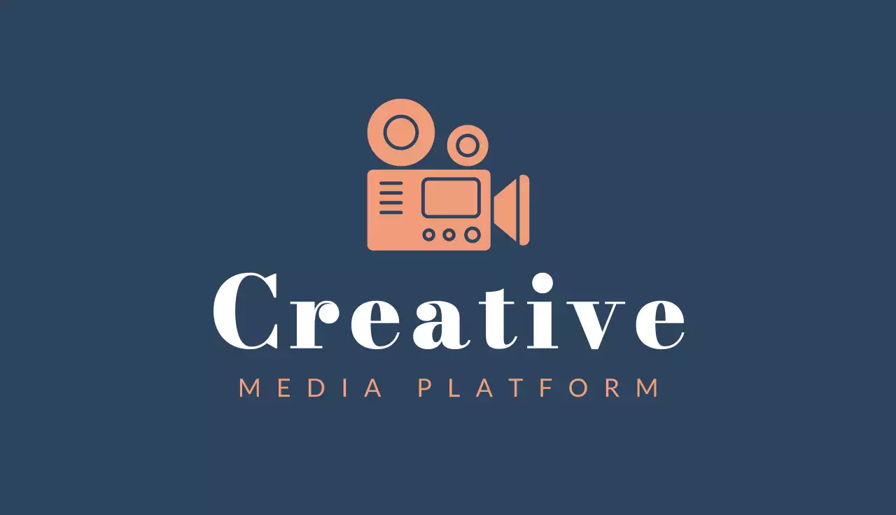 Navy Minimal Business Card