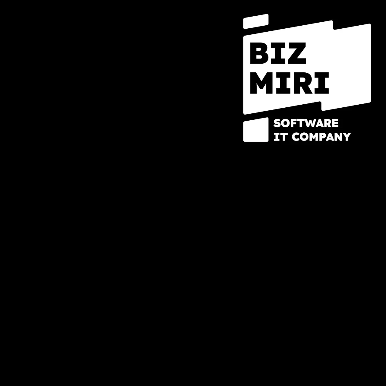 파란색 모던 IT 회사 로고