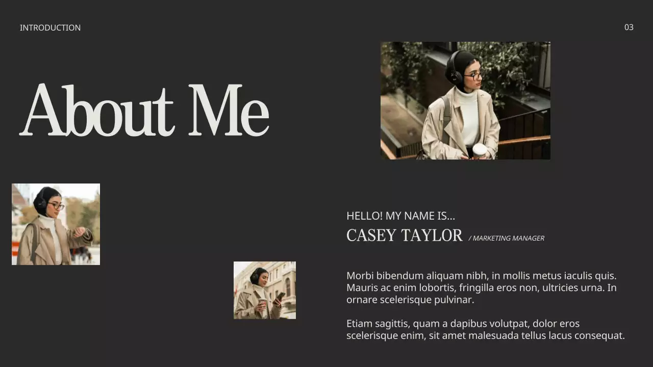 Trình bày danh mục đầu tư hiện đại màu be