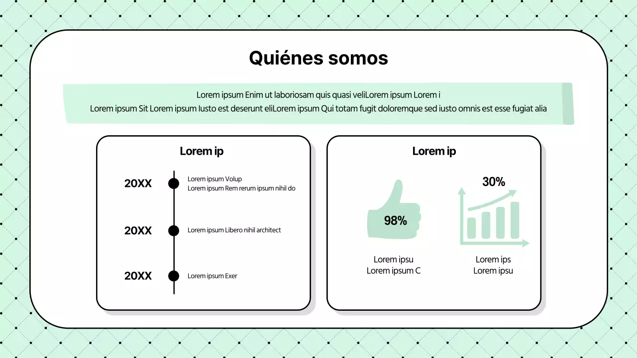 Sencilla propuesta de productora de vídeo en color menta