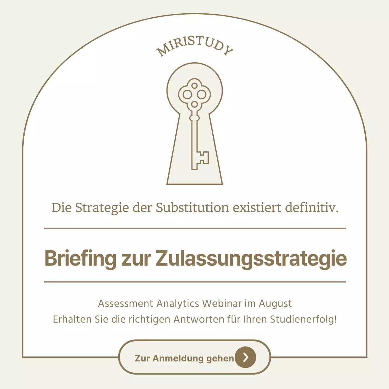 Förderung eines beigefarbenen und einfachen Briefings zur Hochschulstrategie