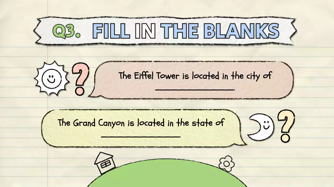 Blue Comic Quiz Guide Presentation