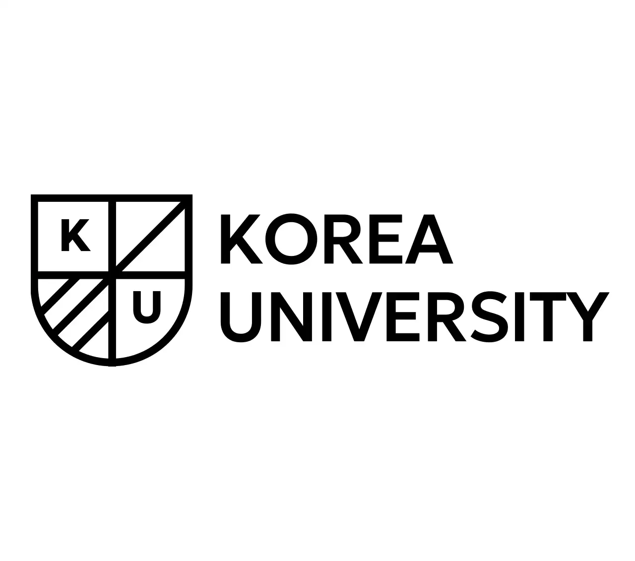 검정 심플 대학 로고