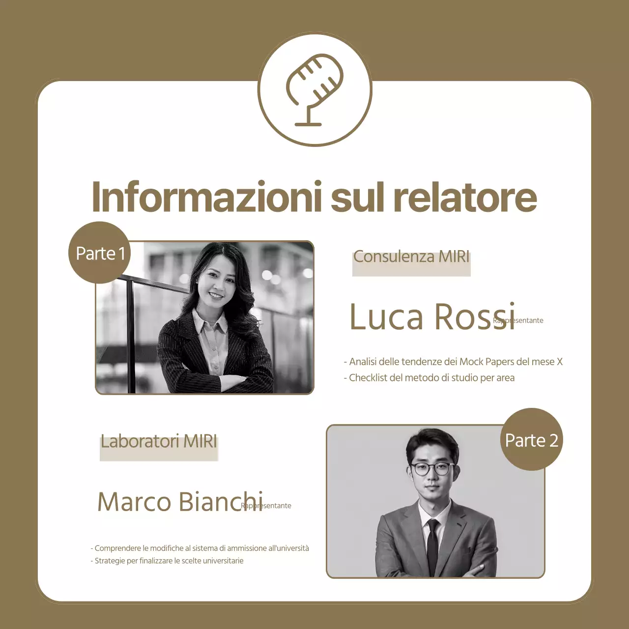 Promuovere una strategia di briefing universitario semplice e beige