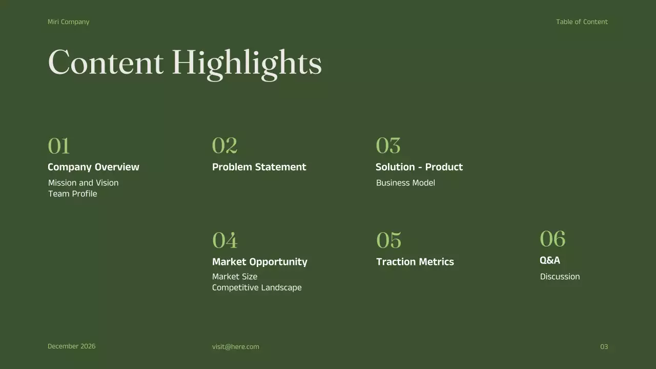 Green Minimal Business Promotion Presentation