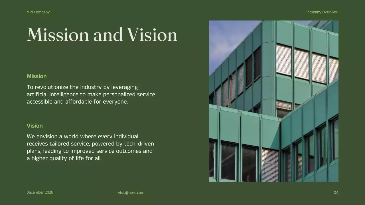 Green Minimal Business Promotion Presentation