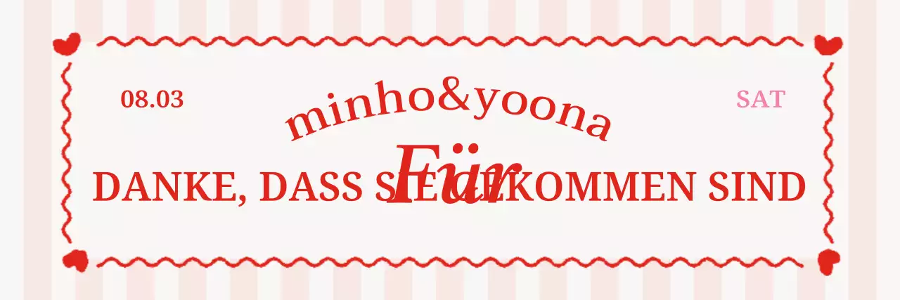 Ein rosa Hochzeitsgeschenk