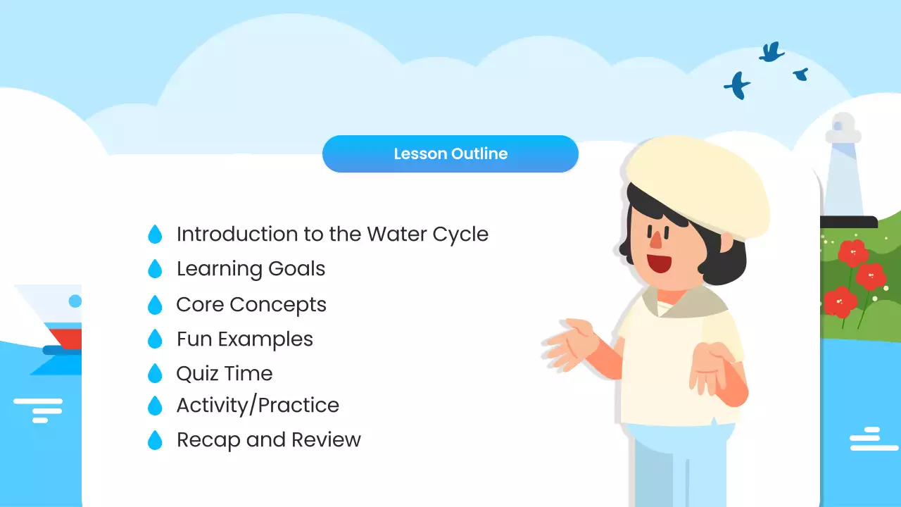 Blue Simple Science Lesson Presentation