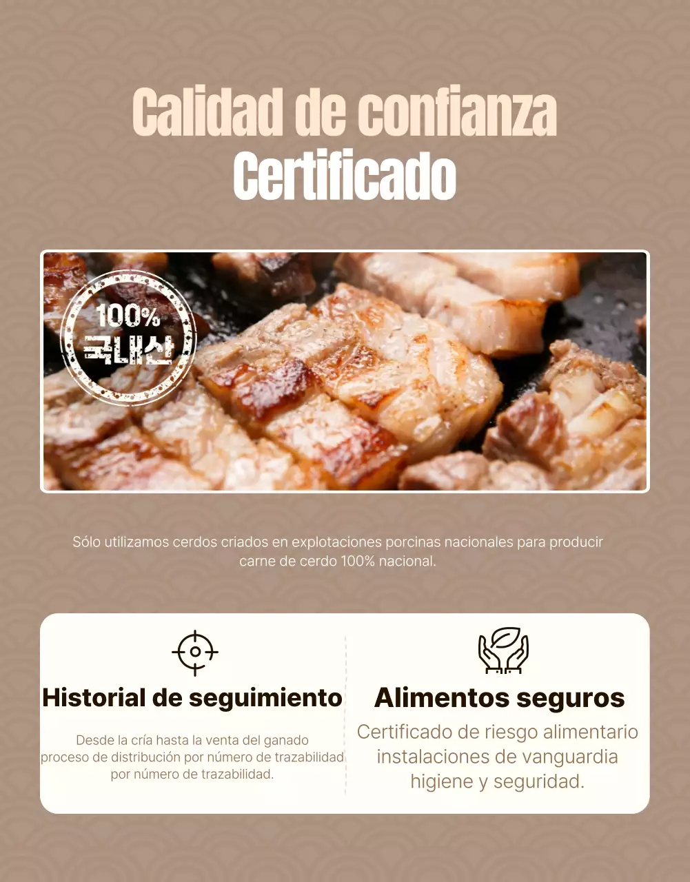 Anuncio tradicional de carne dorada