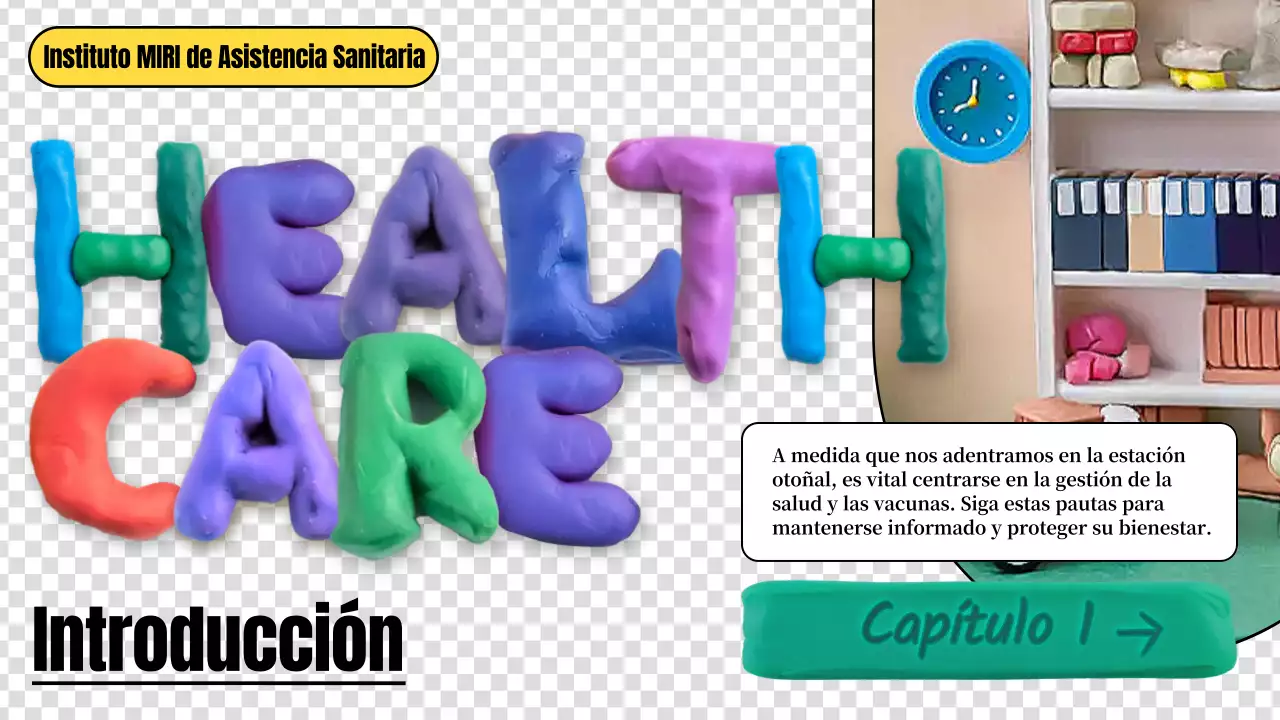 directrices sanitarias creativas y llenas de color