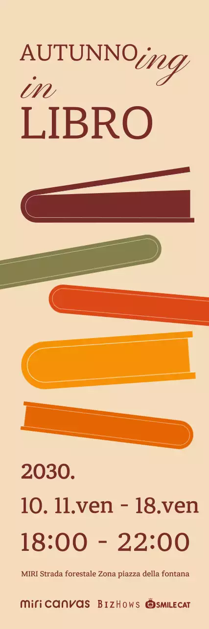 Striscione dell'evento di lettura autunnale di Maple Leaf Books