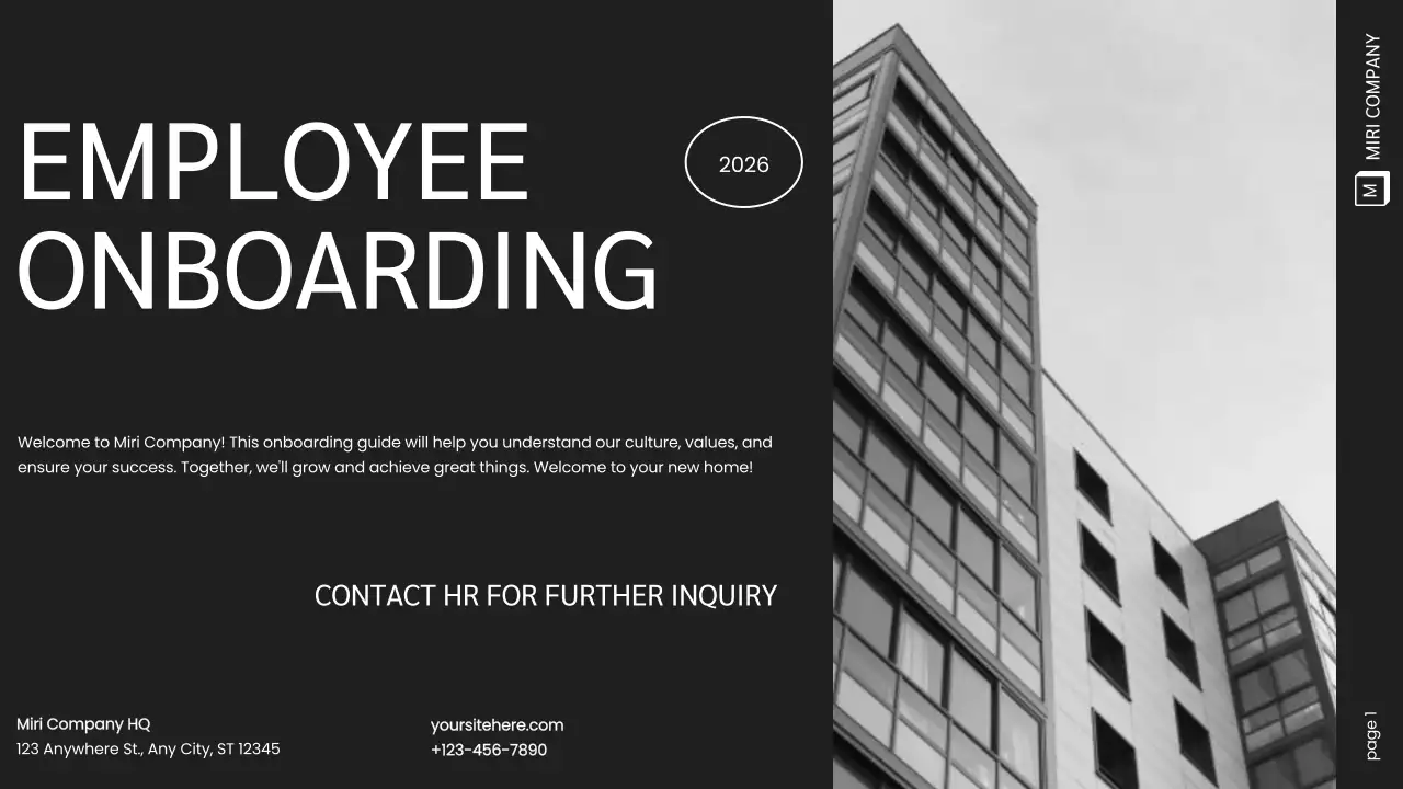 Presentasi Panduan Karyawan Modern Kulit Hitam