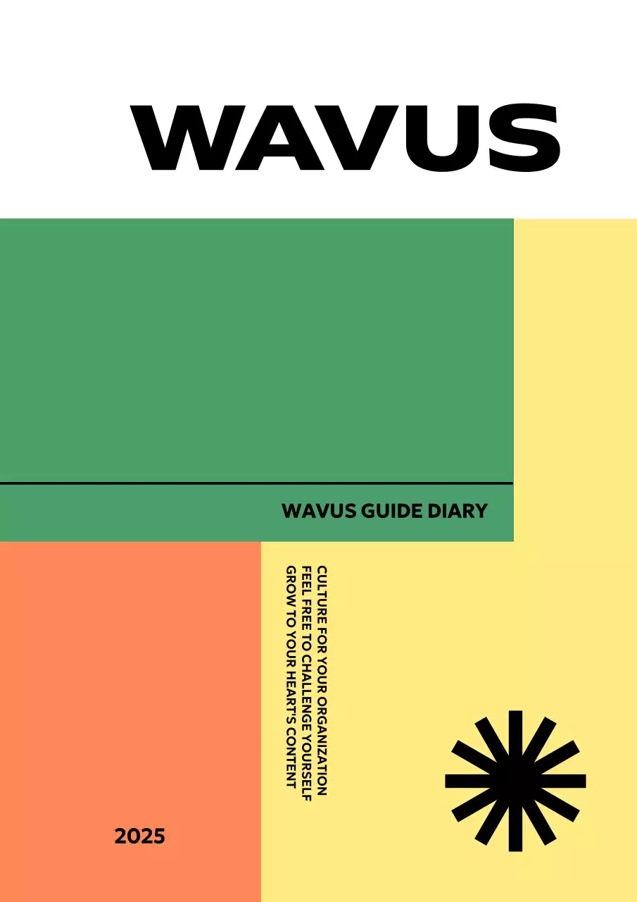 감각적인 색상을 활용한 심플 기업 다이어리