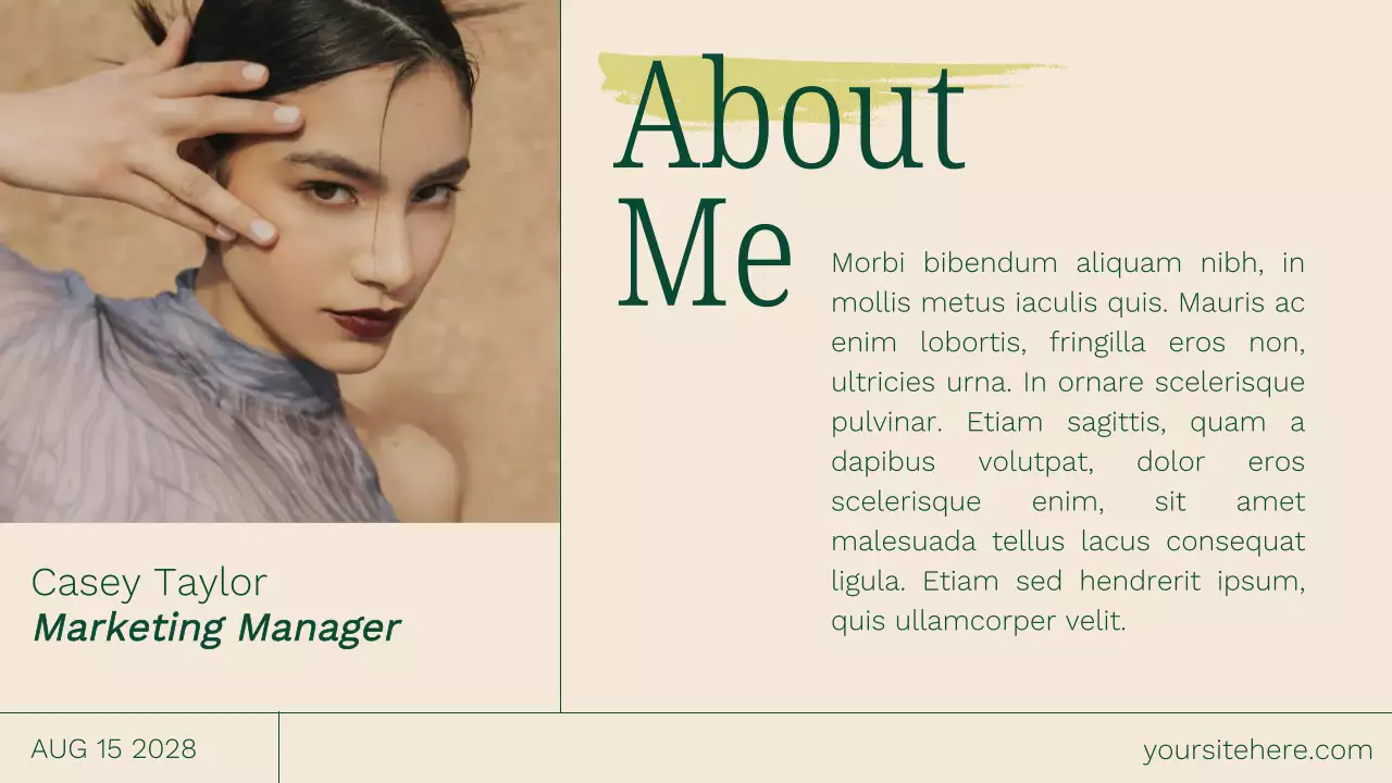 Green Modern Portfolio Resume Presentation