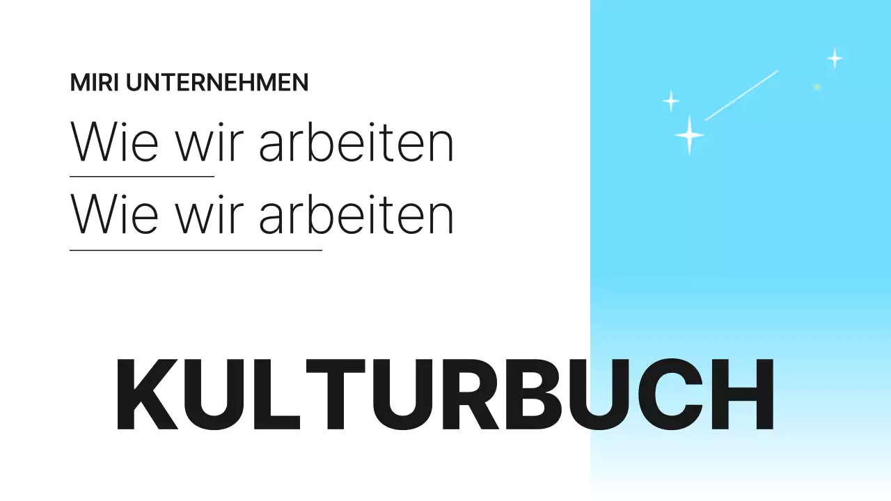 Hellblau Einfaches Unternehmenskulturbuch Einleitung