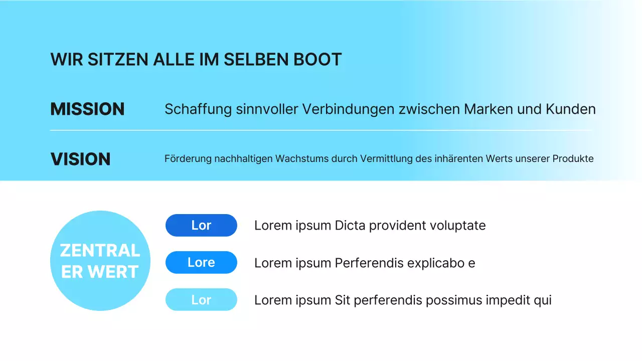 Hellblau Einfaches Unternehmenskulturbuch Einleitung