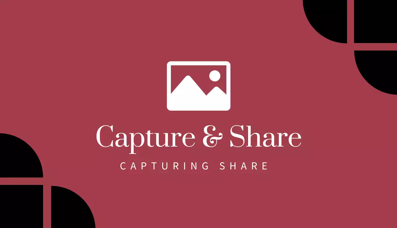 Maroon Professional Media Business Card