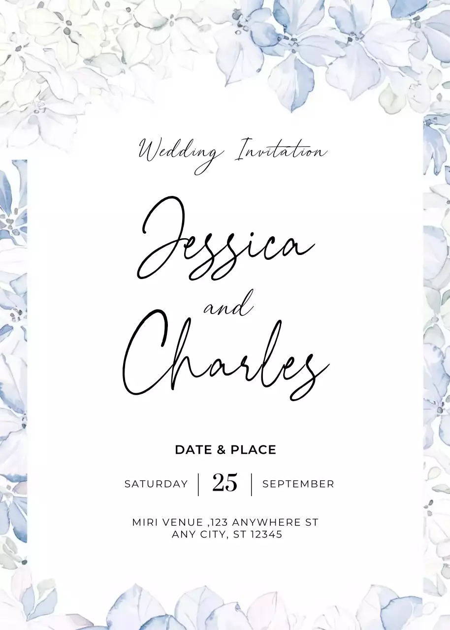 thiệp cưới hoa trắng