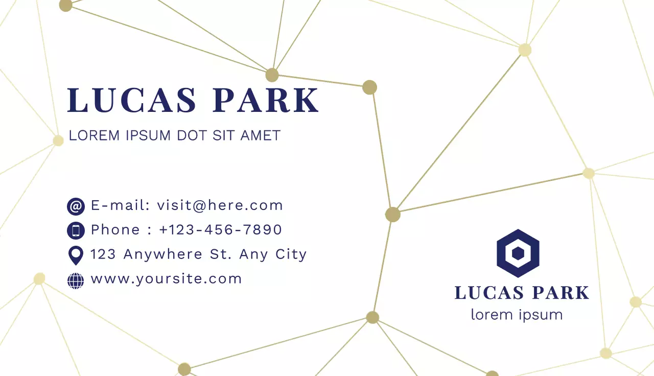 Beige Modern Business Card