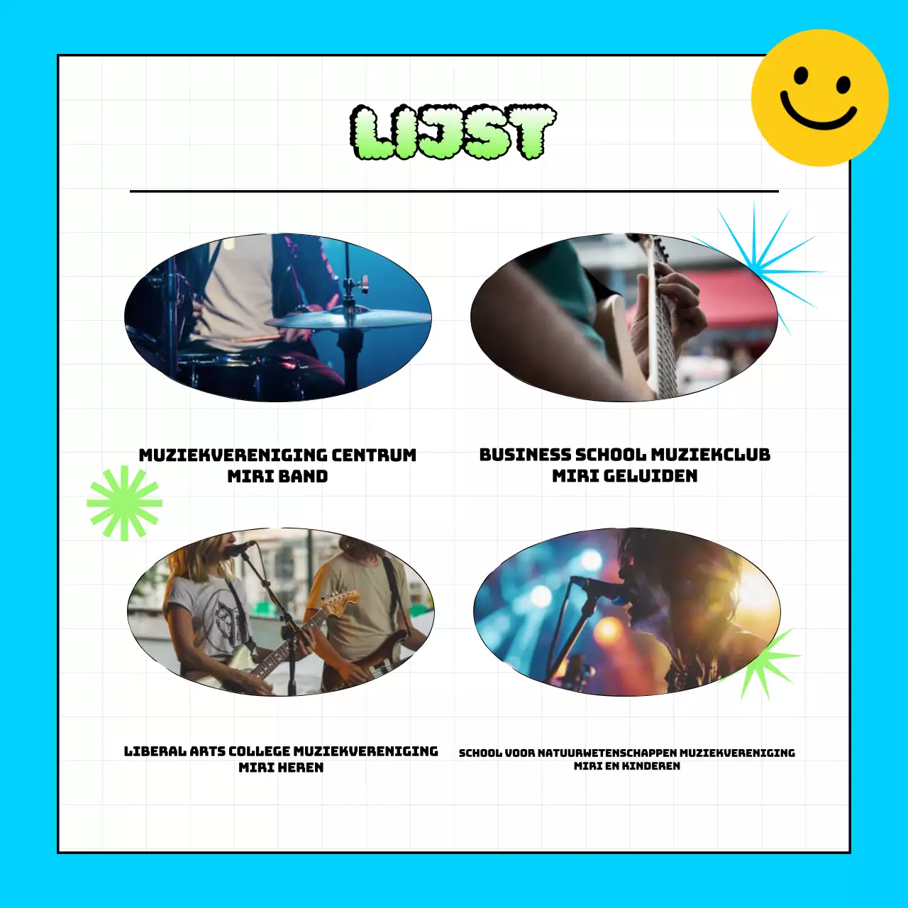 Promoot lichtblauwe retro-optredens