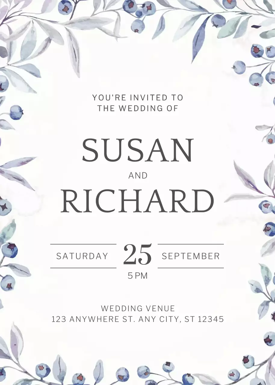 lời mời đám cưới màu trắng thanh lịch