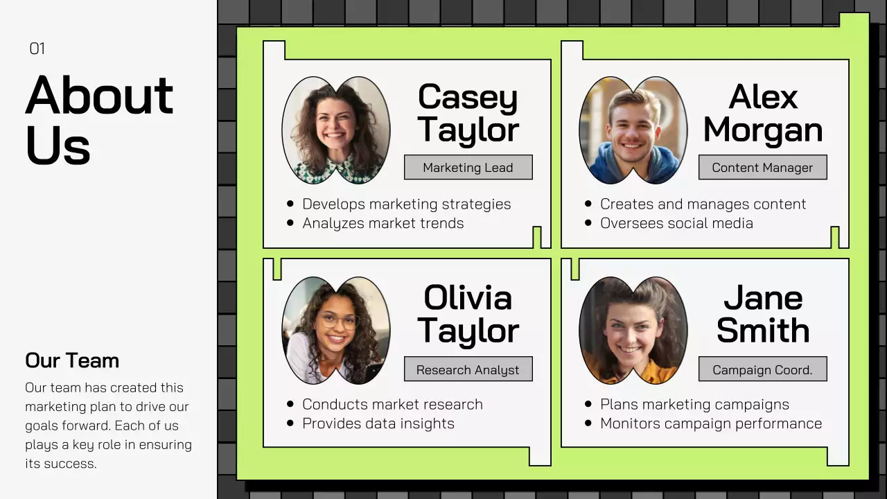 Green Modern Marketing Plan Presentation