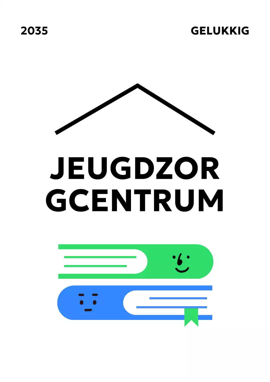 Een jeugdzorgcentrum met een eenvoudige uitstraling