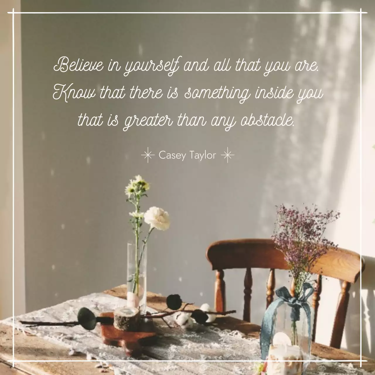 Beige Rustic Inspiration Card Social Media Post