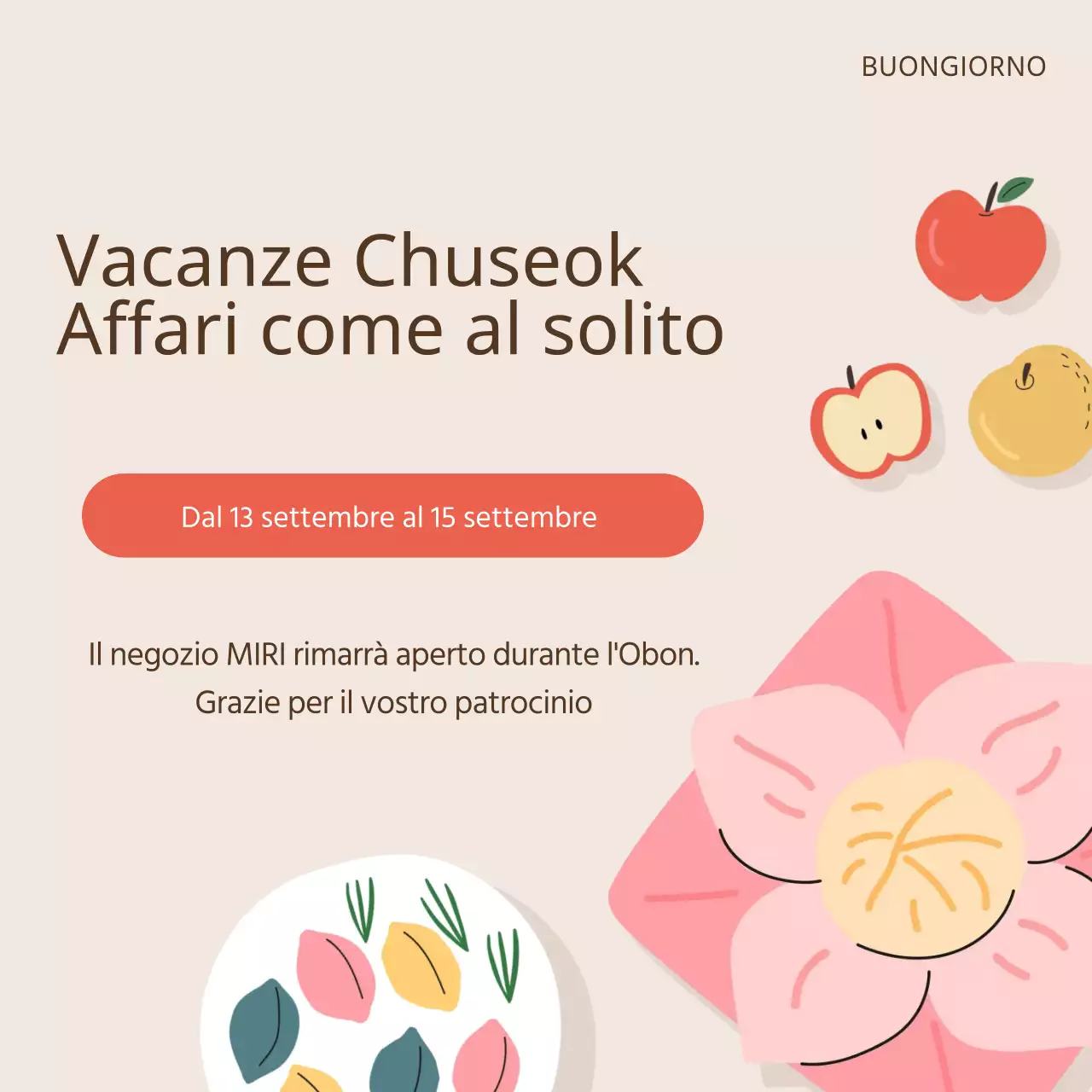 Promuovete la vostra attività in rosso e avorio con un display Obon colorato