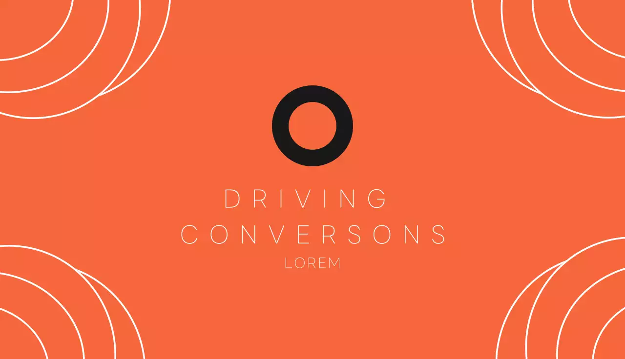 Orange Simple Business Card