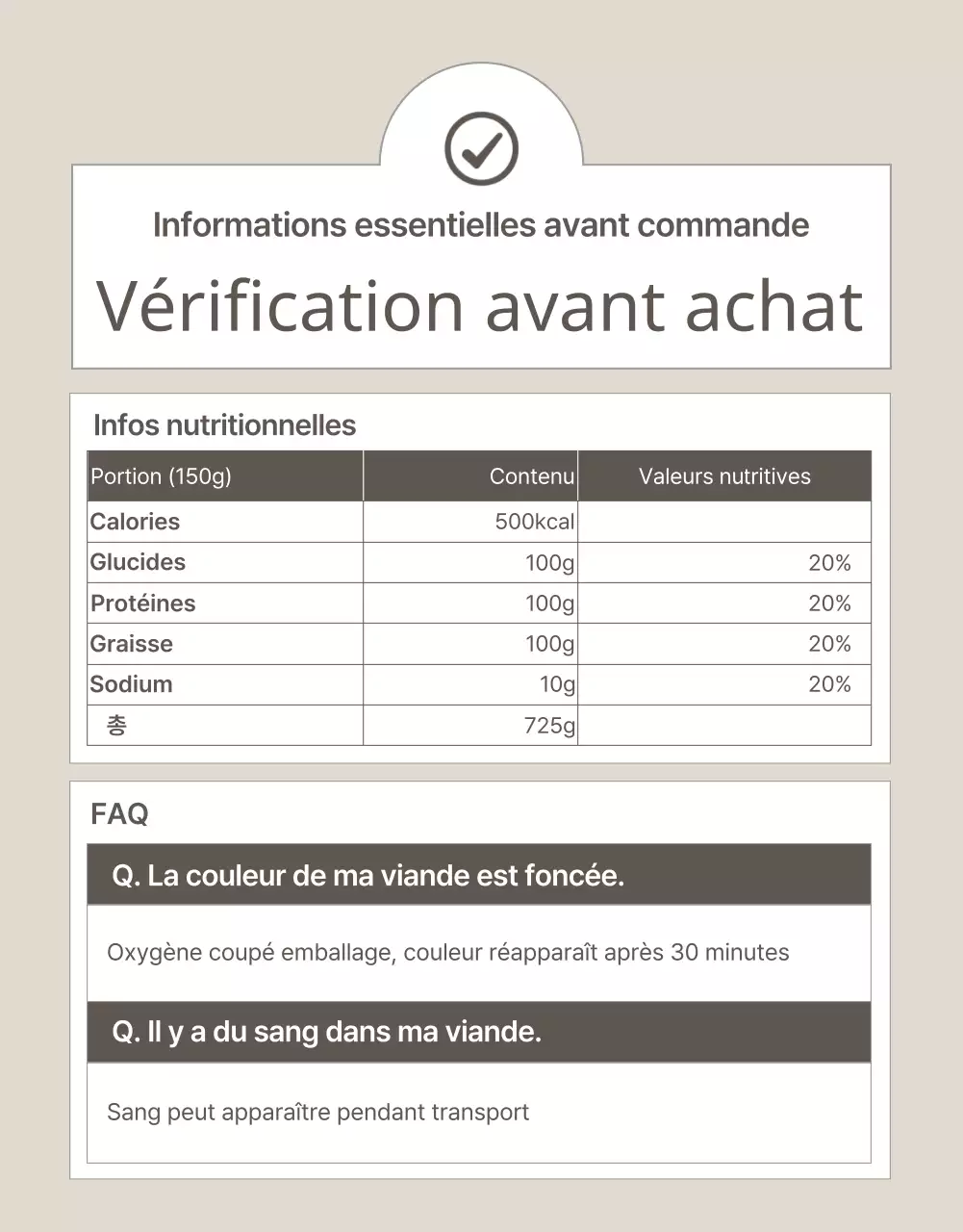 Beige et simple pour promouvoir les produits de l'élevage