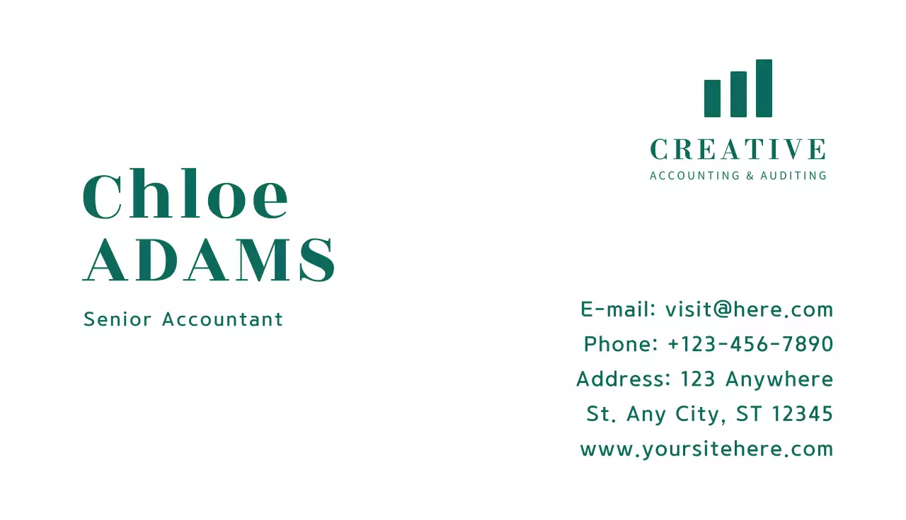 Green Simple Business Card