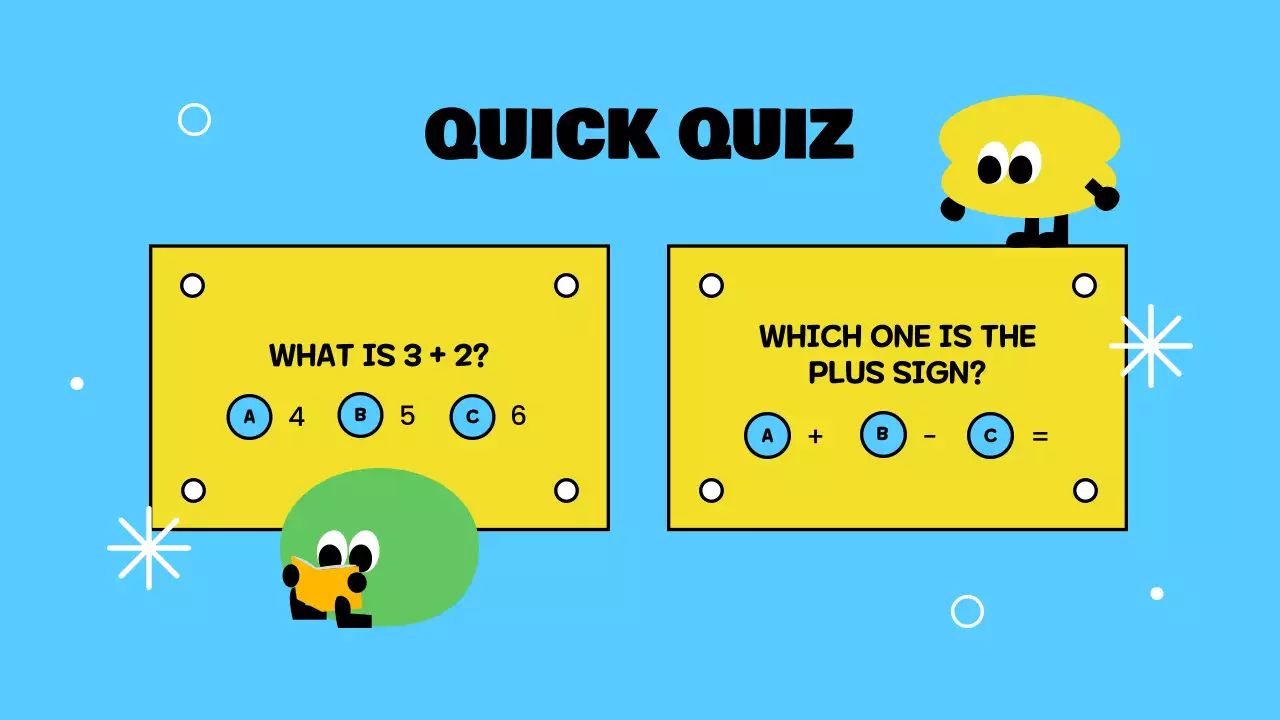 Yellow Simple Math Class Announcement Presentation