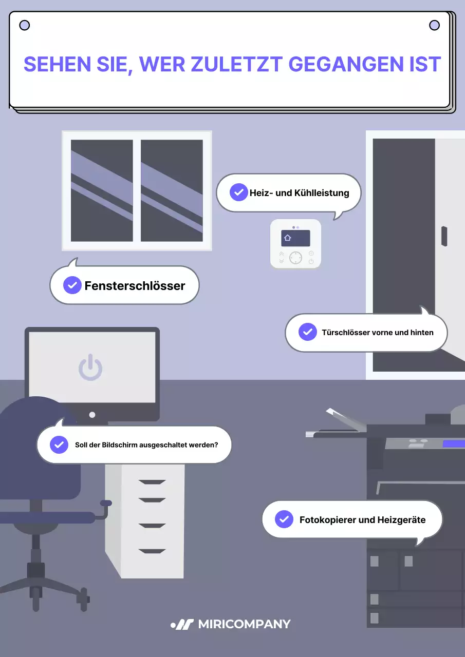 Blau Einfache Sicherheitshinweise