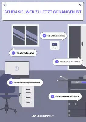 Blau Einfache Sicherheitshinweise