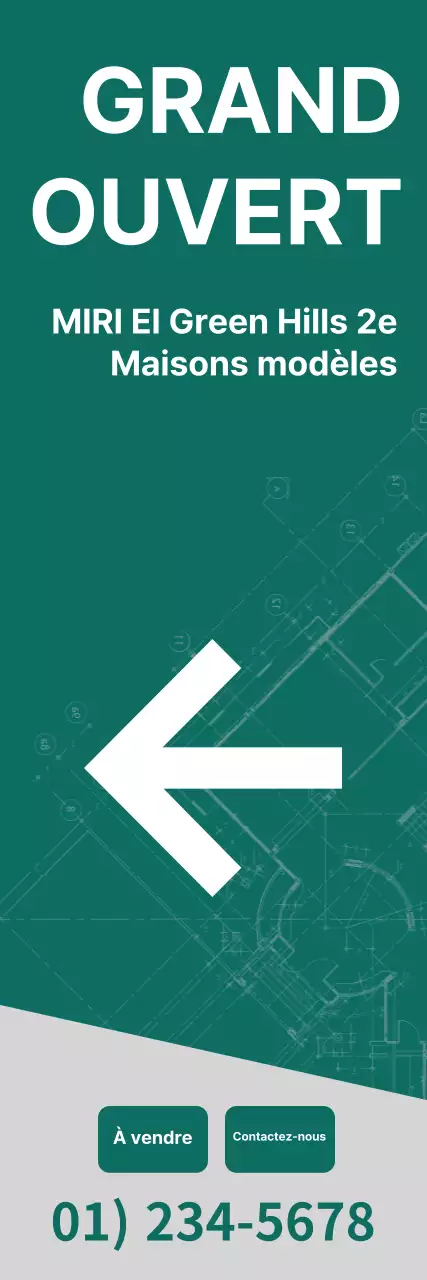 Appartement à vendre bannière dans une luxueuse couleur ambrée