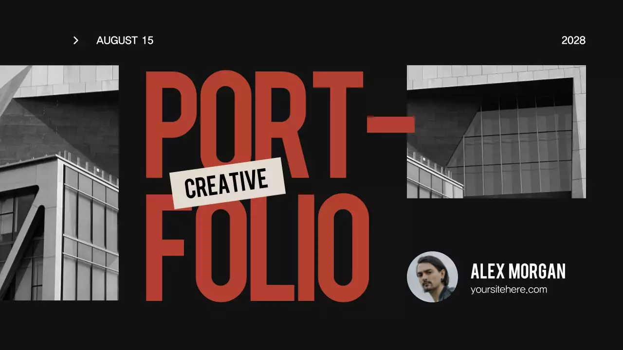 Black Modern Creative Portfolio