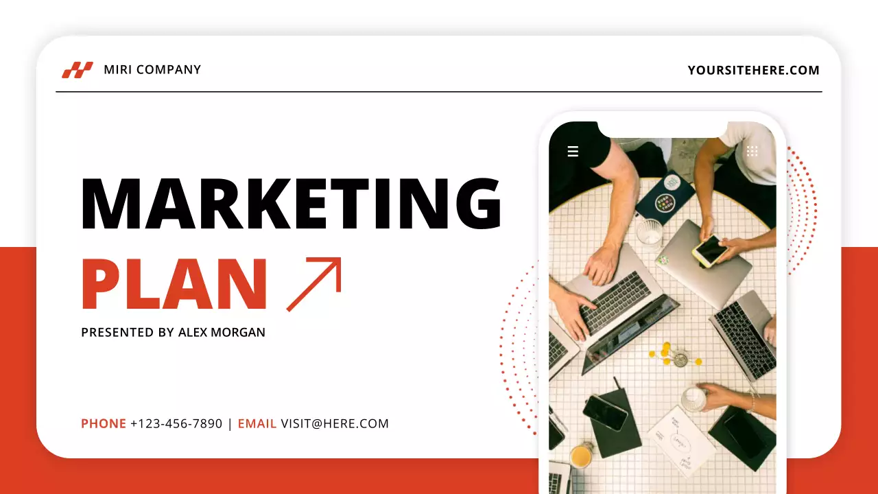 Orange Modern Marketing Plan Guide Presentation
