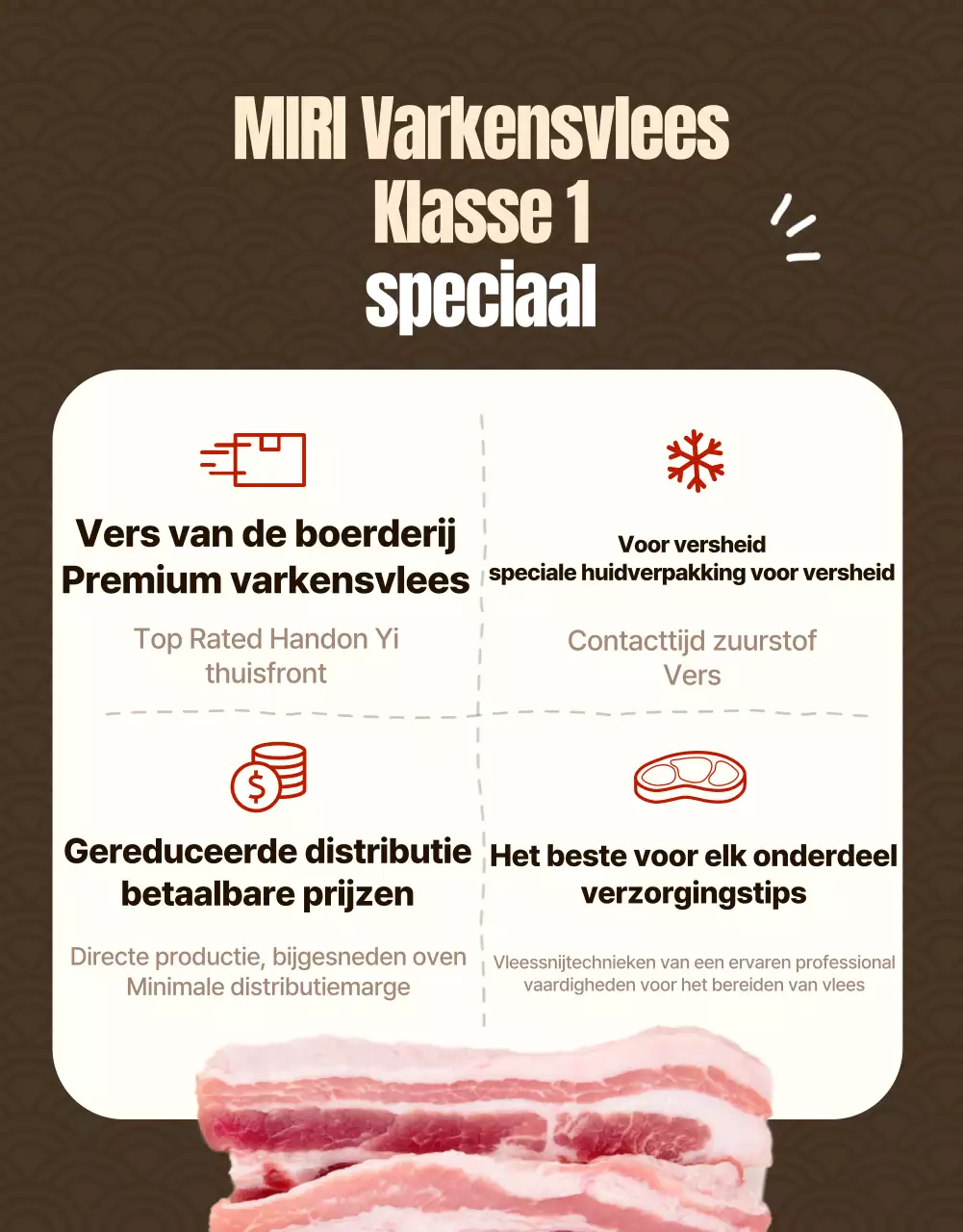 Traditioneel bruin vlees ad